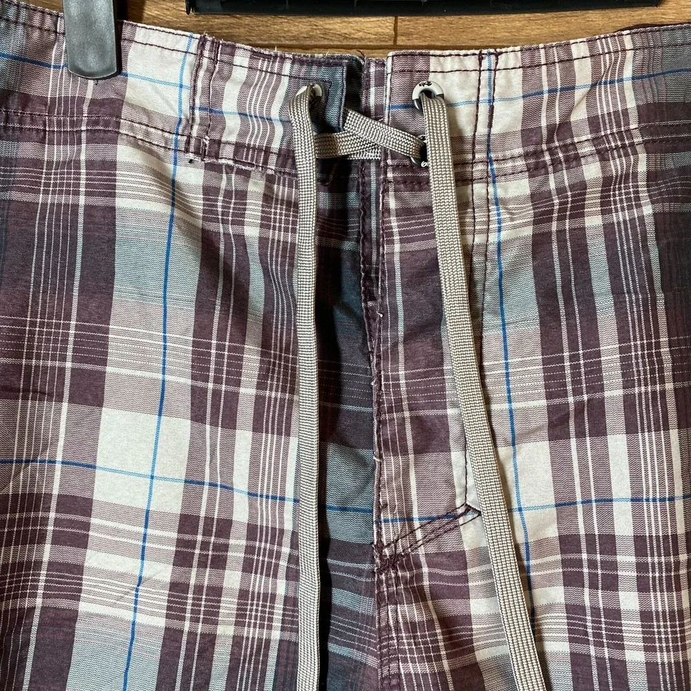 Nike 6.0 Board Shorts Men 36 (34) Swim Trunks Plaid Vintage Surf Beach‎